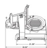Berkel - X13-Plus 13" Stainless Steel Knife Gravity Feed Slicer