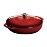 Lodge - Red 3.6 Qt Enameled Cast Iron Braiser