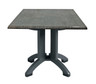 Grosfillex - Atlanta 32" x 32" Granite Square Outdoor Table