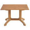 Grosfillex - Atlanta 48" x 32" Teakwood Rectangular Outdoor Table