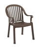 Grosfillex - Colombo Bronze Mist Stacking Armchair