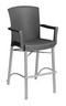 Grosfillex - Havana Charcoal Outdoor Barstool