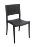 Grosfillex - Java Stacking Charcoal Stacking Side Chair