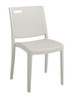 Grosfillex - Metro Glacier White Stacking Side Chair