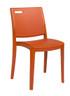 Grosfillex - Metro Orange Stacking Side Chair