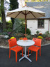 Grosfillex - Metro Orange Stacking Side Chair (4 Pack)