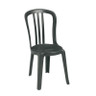 Grosfillex - Metro Bistro Charcoal Stacking Side Chair