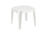 Grosfillex - Miami White 17" Square Low Outdoor Table