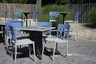 Grosfillex - Moon Denim Blue /Linen Stacking Side Chair (4 Pack)