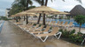 Grosfillex - Nautical Khaki With White Frame Adjustable Chaise Lounge (12 Pack)