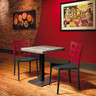 Grosfillex - Plazza Apple Red With Charcoal Stacking Side Chair (16 Pack)