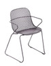 Grosfillex - Ramatuelle '73 Gris Pavement Stacking Dining Armchair