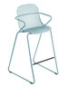 Grosfillex - Ramatuelle '73 Blue Ether Stacking Barstool