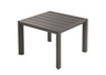 Grosfillex - Sunset 20" x 20" Volcanic Black Outdoor Low Table - US040288
