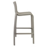 Grosfillex - Sunset Gray/ Platinum Gray Outdoor Stacking Armless Barstool (2 Pack)