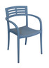 Grosfillex - Vogue Denim Blue Outdoor Stacking Armchair