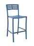 Grosfillex - Vogue Denim Blue Outdoor Stacking Barstool