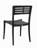 Grosfillex - Vogue Black Outdoor Stacking Sidechair (4 Pack)