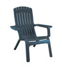 Grosfillex - Westport Barn Blue Outdoor Stacking Adirondack Chair