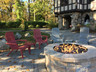 Grosfillex - Westport Barn Red Outdoor Stacking Adirondack Chair (4 Pack)