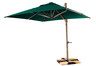 Grosfillex - Windmaster 10' Forest Green Cantilever Recacril® Fabric Square Umbrella