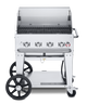 Crown Verity - 30" Liquid Propane Mobile Outdoor Grill With Winguard
