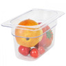 Williams- 1/9 Size Clear Polycarbonate Food Pan - 4"" Deep