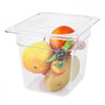 Williams- 1/6 Size Clear Polycarbonate Food Pan - 6" Deep