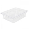 Williams- 1/2 Size Clear Polycarbonate Food Pan - 4" Deep