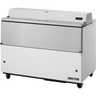 True - 58" White Milk Cooler w/ Aluminum Interior - TMC-58-HC