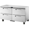 True - Spec Series 60" Stainless Steel Undercounter Refrigerator w/ 4 Drawers - TUC-60D-4-HC-SPEC3