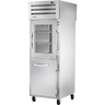 True - Spec Series 27.5" Stainless Steel Pass-Thru Refrigerator w/ Combination Half Front/Solid Rear Swing Doors - STA1RPT-1HG/1HS-1S-HC