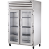 True - Spec Series 52" Stainless Steel Heated Cabinet w/ 2 Swing Glass Doors - STR2H-2G