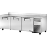 True - 93" Stainless Steel Worktop Refrigerator w/ 3 Doors - TWT-93-HC