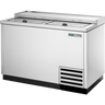 True - 50" Stainless Steel Bottle Cooler w/ 2 Solid Slide Lids - TD-50-18-S-HC