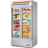 True - 39" White Merchandiser Freezer w/ 2 Glass Swing Doors - GDM-35F-HC-TSL01