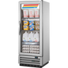True - T-Series 25" Stainless Steel Refrigerator w/ 1 Glass Swing Door - T-12G-HC-FGD01