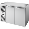 True - 48" Stainless Steel Undercounter Refrigerator w/ 2 Solid Swing Doors - TBR48-RISZ1-L-S-SS-1