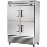 True - T-Series 54" Stainless Steel Refrigerator/Freezer w/ 4 Half Swing Doors - T-49DT-4-HC