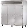 True - Spec Series 78" Stainless Steel Freezer w/ 3 Solid Swing Doors - STR3F-3S