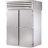 True - Spec Series 68" Stainless Steel Roll-Thru Refrigerator w/ Solid Swing Doors - STR2RRT-2S-2S