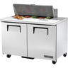 True - 48" Refrigerated Prep Table w/ 2 Doors & 10 Pans - TSSU-48-10-HC