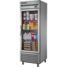 True - T-Series 27" Stainless Steel Refrigerator w/ 1 Glass Swing Door - T-23G-HC-FGD01