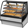 True - 48" Stainless Steel Dry Merchandising Display Case w/ Stainless Interior - TDM-DC-48-GE/GE-S-S