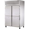 True - Spec Series 52" Stainless Steel Freezer w/ 4 Half Swing Doors - STR2F-4HS-HC