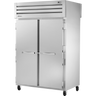 True - Spec Series 52" Pass-Thru Stainless Steel Refrigerator w/ Solid Front & Glass Back Swing Doors - STA2RPT-2S-2G-HC