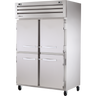 True - Spec Series 52" Stainless Steel Refrigerator/Freezer w/ Solid Half Swing Doors - STG2DT-4HS