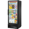 True - 25" Black Refrigerated Merchandiser w/ 1 Glass Door - GDM-12-HC-TSL01