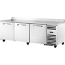 True - Spec Series 93" Stainless Steel Worktop Refrigerator w/ 3 Solid Swing Doors - TWT-93-HC-SPEC3