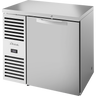 True - 36" Stainless Steel Back Bar Refrigerator w/ 1 Solid Swing Door - TBR36-RISZ1-L-S-S-1